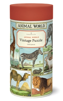 Cavallini Vintage Puzzle Animal World, 1000 Teile