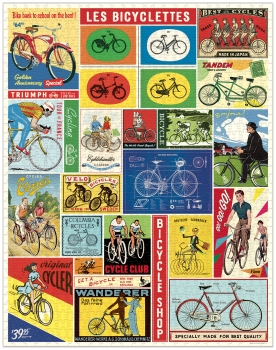 Cavallini Vintage Puzzle Bicycles, 1000 Teile