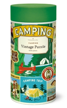 Cavallini Vintage Puzzle Camping, 1000 Teile