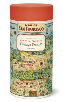 Cavallini Vintage Puzzle San Francisco, 1000 Teile