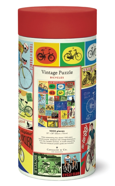 Cavallini Vintage Puzzle Bicycles, 1000 Teile