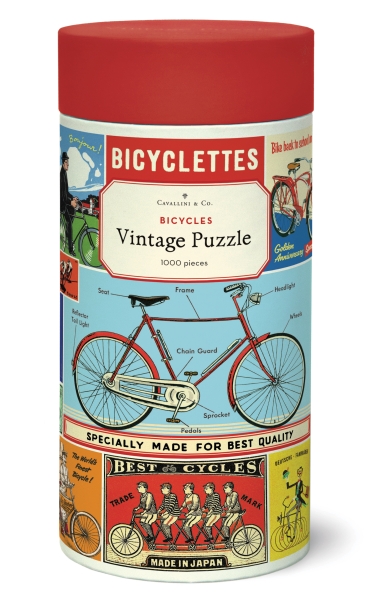 Cavallini Vintage Puzzle Bicycles, 1000 Teile