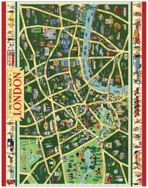 Cavallini Vintage Puzzle London, 1000 Teile