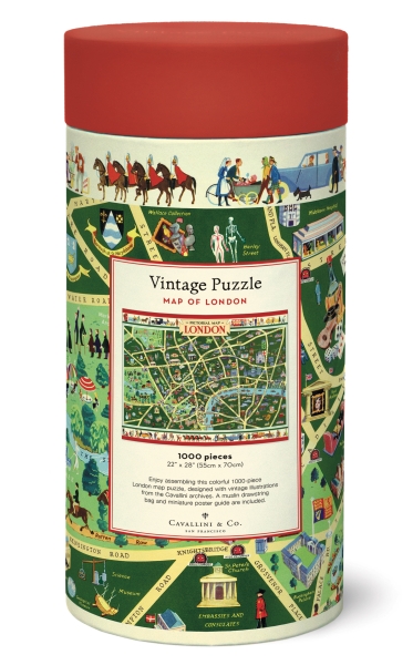 Cavallini Vintage Puzzle London, 1000 Teile