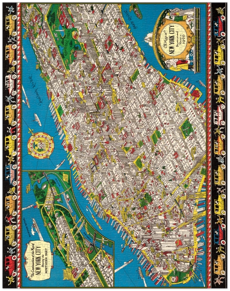 Cavallini Vintage Puzzle New York, 1000 Teile